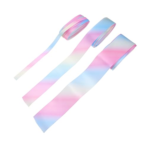 SEWACC 3 Rollen Farbenfrohes Polyester Geschenkband Breit Weiches DIY Schleifenband für Geschenkverpackung Bekleidung und Heimdekoration Vielseitig und Formbeständig SEWACC 3 Rollen Farbenfrohes Polyester Geschenkband Breit Weiches DIY Schleifenband für Geschenkverpackung Bekleidung und Heimdekoration Vielseitig und Formbeständig von SEWACC