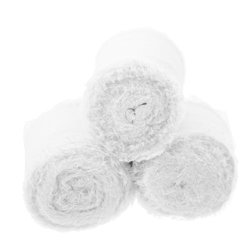 SEWACC 3 Rollen Fransen Chiffonband für Hochzeit Handgebundene Schleifen Bänder Weiches Langlebiges Polyesterband für Brautsträuße Geschenkverpackung DIY Dekoration SEWACC 3 Rollen Fransen Chiffonband für Hochzeit Handgebundene Schleifen Bänder Weiches Langlebiges Polyesterband für Brautsträuße Geschenkverpackung DIY Dekoration von SEWACC