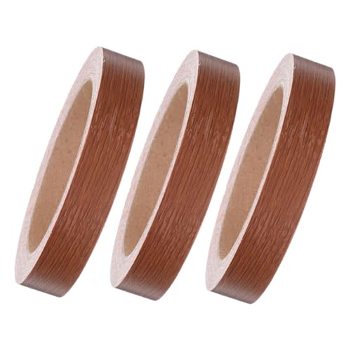 SEWACC 3 Rollen Holzmaserungsband, Reparatur-möbelkantenband, Zierstreifen Für Schränke, Kleiderschränke, Diy-projekte, Realistisches Holzdesign, Einfach Anzuwenden SEWACC 3 Rollen Holzmaserungsband, Reparatur-möbelkantenband, Zierstreifen Für Schränke, Kleiderschränke, Diy-projekte, Realistisches Holzdesign, Einfach Anzuwenden von SEWACC