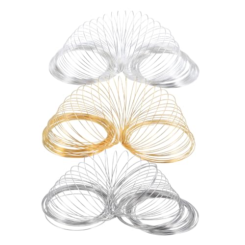 SEWACC 3 Rollen Memory Wire Schmuckdraht Ø Metalldraht für DIY Armbänder Halsketten Ohrringe Biegsamer Schmuckdraht für Vielseitiges Basteln und Langlebige Accessoires von SEWACC
