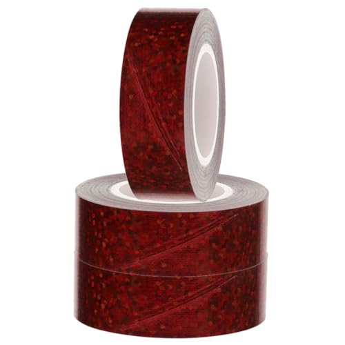SEWACC 3 Rollen Pack Holografisches Glitzer klebeband Stark Haftendes Vielseitiges Dekorationsband Selbstklebend Reißfest für Büro Basteln Teppich Holz Rot SEWACC 3 Rollen Pack Holografisches Glitzer klebeband Stark Haftendes Vielseitiges Dekorationsband Selbstklebend Reißfest für Büro Basteln Teppich Holz Rot von SEWACC