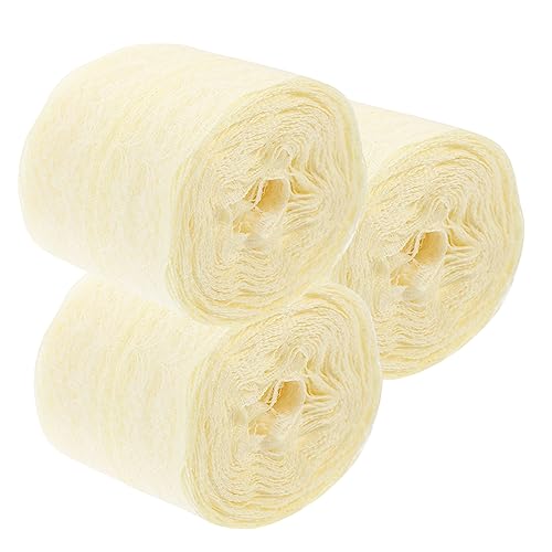 SEWACC 3 Rollen Spitzenband Breit Vintage Spitzenbordüre ohne Elastizität Beige Stoff Spitzenbesatz für Kleidung und DIY Handwerk für Hochzeitsdeko und Bastelarbeiten SEWACC 3 Rollen Spitzenband Breit Vintage Spitzenbordüre ohne Elastizität Beige Stoff Spitzenbesatz für Kleidung und DIY Handwerk für Hochzeitsdeko und Bastelarbeiten von SEWACC