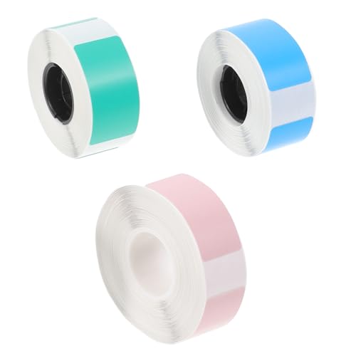 SEWACC 3 Rollen Thermoetiketten Selbstklebend Bunte Aufkleber für Thermodrucker Weiches Leicht Abziehbares Papier für Versand Lagerung und Produktkennzeichnung SEWACC 3 Rollen Thermoetiketten Selbstklebend Bunte Aufkleber für Thermodrucker Weiches Leicht Abziehbares Papier für Versand Lagerung und Produktkennzeichnung von SEWACC