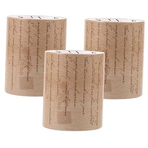 SEWACC 3 Rollen Vintage Washi Tape Dekoratives Papierklebeband mit Nostalgischem Schriftmotiv Selbstklebend Leicht Abreißbar für Scrapbooking DIY Bastelprojekte Planer und SEWACC 3 Rollen Vintage Washi Tape Dekoratives Papierklebeband mit Nostalgischem Schriftmotiv Selbstklebend Leicht Abreißbar für Scrapbooking DIY Bastelprojekte Planer und von SEWACC