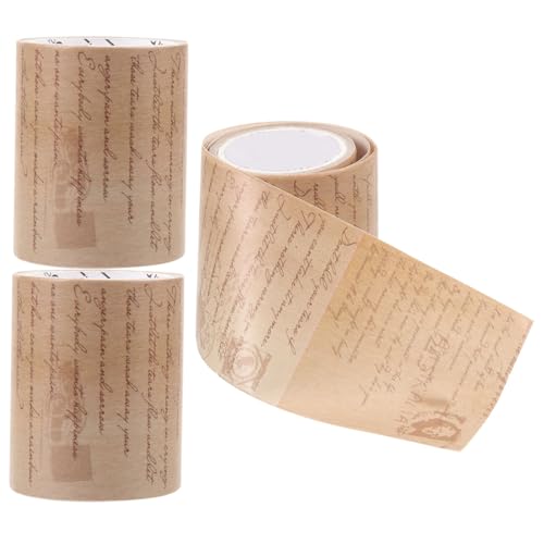 SEWACC 3 Rollen Vintage Washi Tape für DIY Scrapbooking mit Stark Haftendem Rückstandsfrei Entfernbaren Klebeband für Kreative Bastelprojekte Journal Dekoration und Geschenkverpackungen SEWACC 3 Rollen Vintage Washi Tape für DIY Scrapbooking mit Stark Haftendem Rückstandsfrei Entfernbaren Klebeband für Kreative Bastelprojekte Journal Dekoration und Geschenkverpackungen von SEWACC