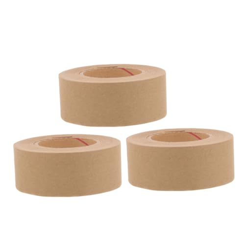 SEWACC 3 Rollen Wasseraktiviertes Klebeband Bildhalterungsband Nassklebeband für Aquarellmalerei Bilderrahmen Montage Vielseitiges Papierdichtband Sichere Fixierung Kunstschutz von SEWACC