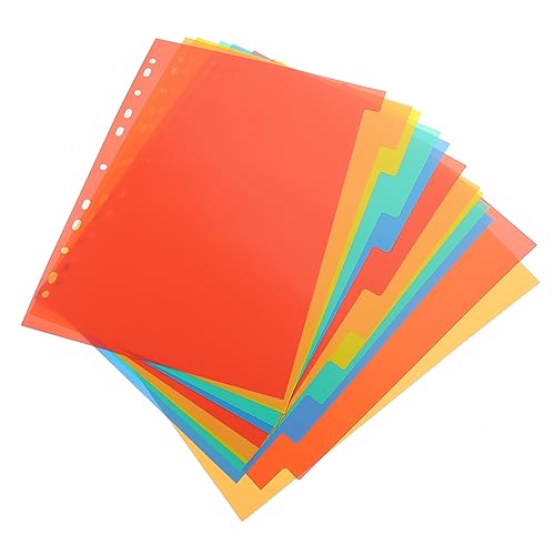 SEWACC 3 Sätze A4-registerteiler Ordnerteiler Mit Laschen Veranstalter Ring Laschen Für Ordner Durchsichtige Ordnertrenner Drei Trennwände Für Aktenordner Farbig Binderteiler Pads Pvc SEWACC 3 Sätze A4-registerteiler Ordnerteiler Mit Laschen Veranstalter Ring Laschen Für Ordner Durchsichtige Ordnertrenner Drei Trennwände Für Aktenordner Farbig Binderteiler Pads Pvc von SEWACC