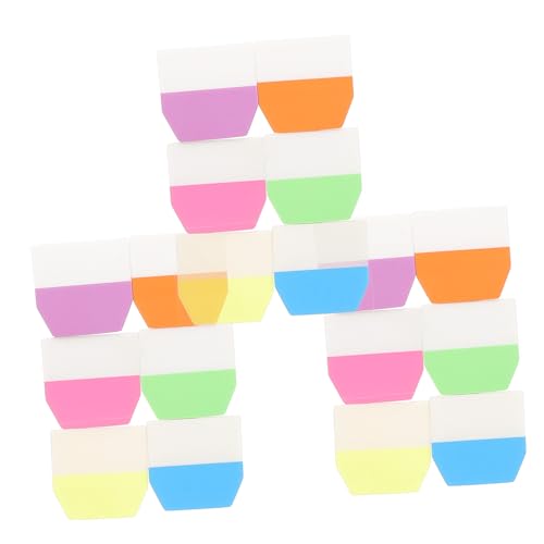 SEWACC 3 Sätze Beschreibbare Haftnotizen Bunte Klebeindex Tabs für Bücher Dokumente Bürobedarf Haftende Seitenmarker für Effektive Annotation und Organisation von SEWACC