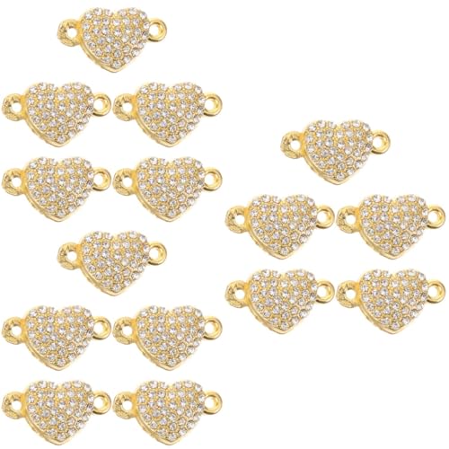 SEWACC 3 Sätze Herz Magnetverschluss Hochwertige Metall Herzcharms Für Diy Armbänder Robuste Und Langlebige Magnetische Schmuckverschlüsse Für Kreative Bastelprojekte 5 Stücke * 3 von SEWACC