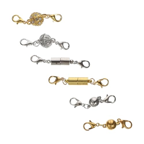 SEWACC 3 Sätze Magnetische Schmuckverschlüsse Magnetverschlüsse Für Armbänder Und Fußkettchen Einfaches Anbringen Und Abnehmen Langlebig Und 6 Paare * 3 von SEWACC