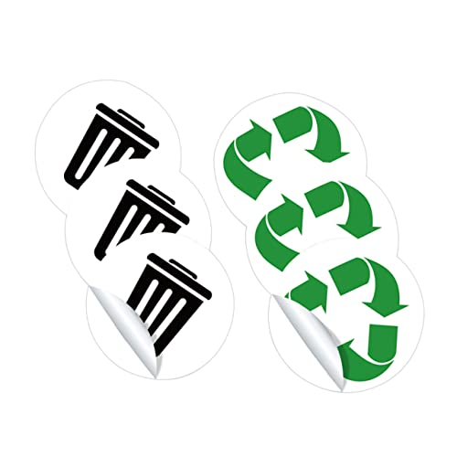 SEWACC 3 Sätze Müllklassifizierungsetiketten Durchsichtige Mülleimer Aufkleber Etiketten Altpapiereimer Mit Deckel Nummernaufkleber Für Mülleimer Müll Recycling Aufkleber Mülleimer SEWACC 3 Sätze Müllklassifizierungsetiketten Durchsichtige Mülleimer Aufkleber Etiketten Altpapiereimer Mit Deckel Nummernaufkleber Für Mülleimer Müll Recycling Aufkleber Mülleimer von SEWACC