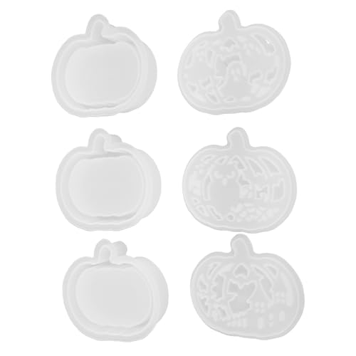 SEWACC 3 Sätze Silikonform Kürbis Teelichthalter Halloween Bastelset für Epoxidharz Gießen Herbstdeko DIY Kürbisform für Teelicht-halterung und Herbstfestgestaltung SEWACC 3 Sätze Silikonform Kürbis Teelichthalter Halloween Bastelset für Epoxidharz Gießen Herbstdeko DIY Kürbisform für Teelicht-halterung und Herbstfestgestaltung von SEWACC