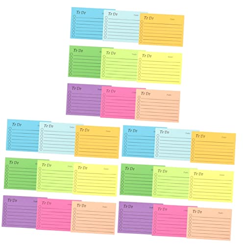 SEWACC 3 Sätze Teiliges Fluoreszierendes Memo Pad Set Selbstklebende Haftnotizen Für Büro Schule Und Zuhause Wiederverwendbare Notizzettel Verschiedenen Farben Leicht 9 Stücke * 3 von SEWACC