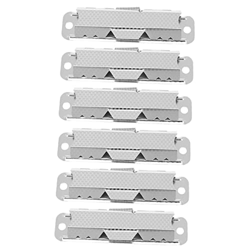 SEWACC 3 Sätze Teiliges Metall Bill Clips Für Büro Dokumenten Clips Klammern Austauschbare Klemmen Für Klemmbretter Für Bürobedarf Und Organisation 6 Stück * 3 von SEWACC