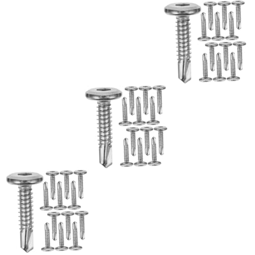 SEWACC 3 Sätze Teiliges Selbstschneidende Schrauben Mit Innensechskant Rostfrei Bruchsicher Selbstbohrend Für Zaunbefestigung Und Metallarbeiten Einfache Montage Mit 20 Stück * 3 SEWACC 3 Sätze Teiliges Selbstschneidende Schrauben Mit Innensechskant Rostfrei Bruchsicher Selbstbohrend Für Zaunbefestigung Und Metallarbeiten Einfache Montage Mit 20 Stück * 3 von SEWACC