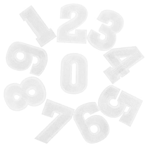 SEWACC 3 Sätze Weiße Bügelzahlen Patches zum Aufbügeln und Aufnähen Dekorative Zahlen Flicken für Kleidung Mäntel DIY Reparatur Zubehör für Jacken Rucksäcke Hüte SEWACC 3 Sätze Weiße Bügelzahlen Patches zum Aufbügeln und Aufnähen Dekorative Zahlen Flicken für Kleidung Mäntel DIY Reparatur Zubehör für Jacken Rucksäcke Hüte von SEWACC