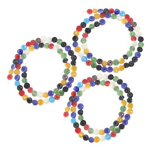 SEWACC 3 Saiten Vintage Glasperlen Rund Flach mit Bunte Spacer Beads Stränge Lose Perlen für DIY Armbänder Schmuckherstellung Kreative Bastelmaterialien SEWACC 3 Saiten Vintage Glasperlen Rund Flach mit Bunte Spacer Beads Stränge Lose Perlen für DIY Armbänder Schmuckherstellung Kreative Bastelmaterialien von SEWACC