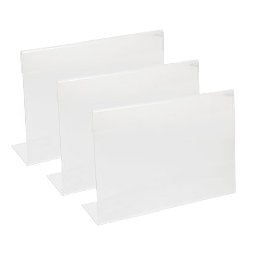 SEWACC 3 Stück Acryl Preisschildhalter Transparent Förmig Multifunktionale Tischaufsteller für Supermarkt Geschäft Büro und Veranstaltungen SEWACC 3 Stück Acryl Preisschildhalter Transparent Förmig Multifunktionale Tischaufsteller für Supermarkt Geschäft Büro und Veranstaltungen von SEWACC