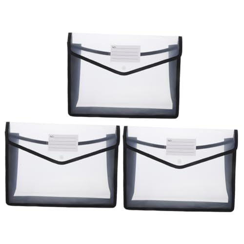 SEWACC 3 Stück Dokumententasche Transparent mit Druckknopf Dokumenten Organizer für Büro Schule Aktenordner Aufbewahrung von Verträgen und Belegen SEWACC 3 Stück Dokumententasche Transparent mit Druckknopf Dokumenten Organizer für Büro Schule Aktenordner Aufbewahrung von Verträgen und Belegen von SEWACC