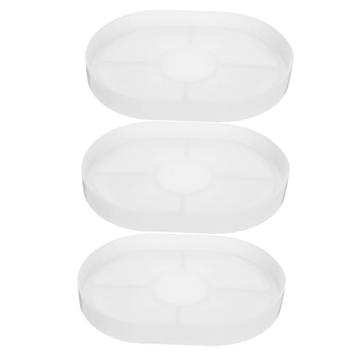 SEWACC 3 Stück Epoxidharz Gießformen für Diy Projekte Vielseitige Silikonformen für Untersetzer Tabletts und Dekorationen von SEWACC