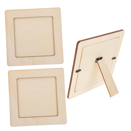 SEWACC 3 Stück Holz DIY Bilderrahmen Unbemalt Quadratisch Bastelrahmen für Kinderzeichnungen und Kreative Malprojekte Stabile Naturbelassene Holzrahmen zum Selbstgestalten SEWACC 3 Stück Holz DIY Bilderrahmen Unbemalt Quadratisch Bastelrahmen für Kinderzeichnungen und Kreative Malprojekte Stabile Naturbelassene Holzrahmen zum Selbstgestalten von SEWACC