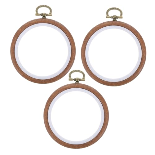 SEWACC 3 Stück Imitierter Holz Stickrahmen Runde Kreuzstichreifen für Diy Stickerei und Bastelprojekte für Anfänger und Kreative Familienaktivitäten SEWACC 3 Stück Imitierter Holz Stickrahmen Runde Kreuzstichreifen für Diy Stickerei und Bastelprojekte für Anfänger und Kreative Familienaktivitäten von SEWACC