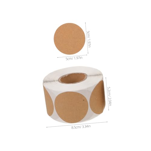 SEWACC 3 Stück Kraftpapier Runde Aufkleber Selbstklebend Beschriftbare Blanko Etiketten für Verpackung Lagerorganisation Marmeladengläser Vielseitige Runde Labels Rolle SEWACC 3 Stück Kraftpapier Runde Aufkleber Selbstklebend Beschriftbare Blanko Etiketten für Verpackung Lagerorganisation Marmeladengläser Vielseitige Runde Labels Rolle von SEWACC