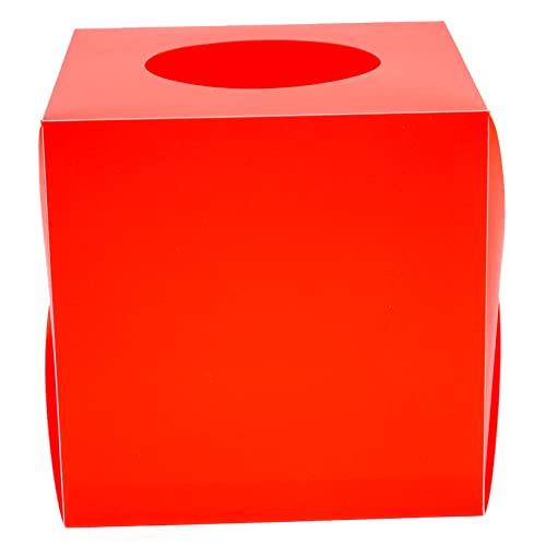 SEWACC 3 Stück Kunststoff Losbox für Abstimmungen und Spenden Rote Tragbare Gewinnspielbox für Partys Veranstaltungen und Büroaktivitäten für Faire Verlosungen und Vorschläge von SEWACC