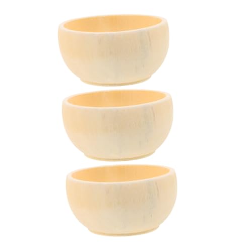 SEWACC 3 Stück Mini Holzschalen Unbemalte Holzschalen für Bastelarbeiten DIY Projekte und Kreative Kinderaktivitäten für Dekoration und Malen SEWACC 3 Stück Mini Holzschalen Unbemalte Holzschalen für Bastelarbeiten DIY Projekte und Kreative Kinderaktivitäten für Dekoration und Malen von SEWACC