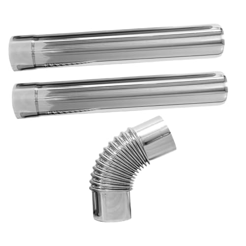 SEWACC 3 Stück Schornstein Kaminofenrohr Aus Holz Rauchrohr Entlüften Rauchrohr Aus Metall Metallentlüftungsrauchrohr Kaminrohr 90-grad-winkelverbinder Silver Rostfreier Stahl SEWACC 3 Stück Schornstein Kaminofenrohr Aus Holz Rauchrohr Entlüften Rauchrohr Aus Metall Metallentlüftungsrauchrohr Kaminrohr 90-grad-winkelverbinder Silver Rostfreier Stahl von SEWACC