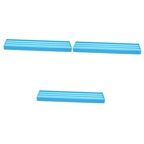 SEWACC 3 Stück Silikonform Diy Domino Ständer Flexibel Rutschfest Lagig Epoxidharz Gießform für Kristall Tropfen Schmuck Aufbewahrung Organizer Rack von SEWACC