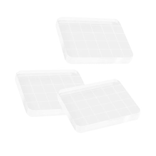 SEWACC 3 Stück Teiliges Acryl-stempelblock-set Transparent mit Rasterlinien Leicht und Tragbar für Scrapbooking Kartengestaltung und Diy-bastelprojekte SEWACC 3 Stück Teiliges Acryl-stempelblock-set Transparent mit Rasterlinien Leicht und Tragbar für Scrapbooking Kartengestaltung und Diy-bastelprojekte von SEWACC