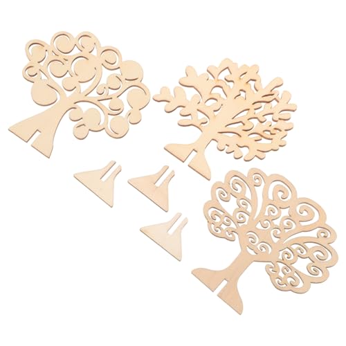 SEWACC 3 Stück Teiliges DIY Holzscheiben Baumförmig Unbehandelte Holzstücke Basteln Geschenkverpackung Natürliche Holzdeko für Kreative Handarbeiten SEWACC 3 Stück Teiliges DIY Holzscheiben Baumförmig Unbehandelte Holzstücke Basteln Geschenkverpackung Natürliche Holzdeko für Kreative Handarbeiten von SEWACC