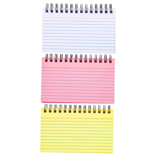 SEWACC 3 Stück Teiliges Farbiges Spiral notizbuch Dickes Multifunktionales Schreibpad Mit Linien Tragbar für Büro Schule und Studium Praktisches Schreibheft für Schüler und Studenten SEWACC 3 Stück Teiliges Farbiges Spiral notizbuch Dickes Multifunktionales Schreibpad Mit Linien Tragbar für Büro Schule und Studium Praktisches Schreibheft für Schüler und Studenten von SEWACC