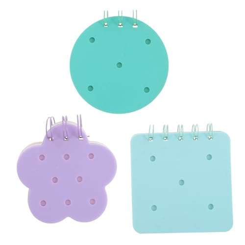 SEWACC 3 Stück Teiliges Notizbuch aus Silikon Mini Notizblöcke für Bürobedarf Ästhetische Schreibwaren Kreative Diy Notizen Tragbare Notizpads für Unterwegs von SEWACC