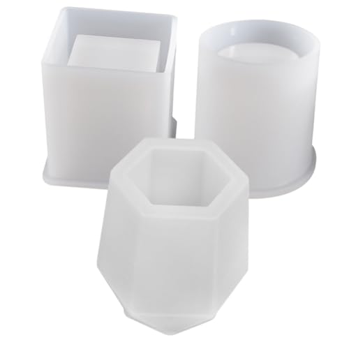 SEWACC 3 Stück Teiliges Silikonform für DIY Stifthalter Flexible Epoxidharz Gießform Dekorativer Stifthalter Mould für Kreative Geschenkideen und Vielseitige Bastelprojekte SEWACC 3 Stück Teiliges Silikonform für DIY Stifthalter Flexible Epoxidharz Gießform Dekorativer Stifthalter Mould für Kreative Geschenkideen und Vielseitige Bastelprojekte von SEWACC