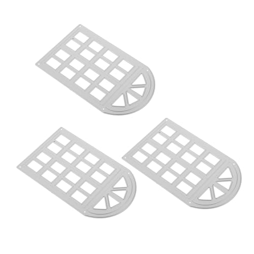 SEWACC 3 Stück Teiliges Stanzform aus Carbonstahl für Scrapbooking Präzise Metallvorlagen für Karten und Fotoalbumgestaltung Kompatibel mit Meisten Stanzmaschinen zum Basteln und Prägen von SEWACC