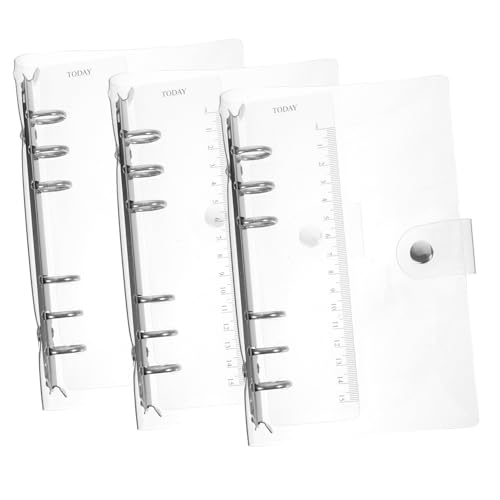SEWACC 3 Stück Teiliges Transparentes PVC Ringbuch Notizbuch Cover Weich Nachfüllbar Dokumenten Organizer Schutz für Schule Büro Binder Hülle Vielseitig Einsetzbar SEWACC 3 Stück Teiliges Transparentes PVC Ringbuch Notizbuch Cover Weich Nachfüllbar Dokumenten Organizer Schutz für Schule Büro Binder Hülle Vielseitig Einsetzbar von SEWACC