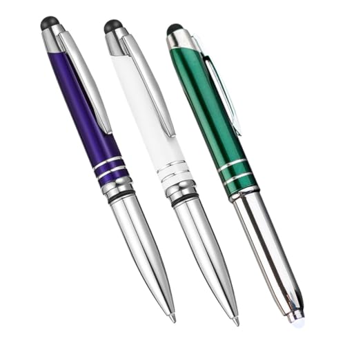 SEWACC 3 Stück Touch Kugelschreiber Beleuchtete Spitze Mit Licht Touchscreen Stift Stylus LED Licht Kugelschreiber Lichtstift Für Krankenschwestern LED Metallstifte Metall SEWACC 3 Stück Touch Kugelschreiber Beleuchtete Spitze Mit Licht Touchscreen Stift Stylus LED Licht Kugelschreiber Lichtstift Für Krankenschwestern LED Metallstifte Metall von SEWACC