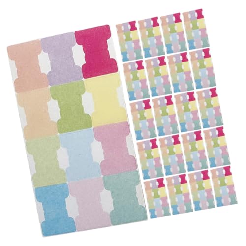SEWACC 30 Blatt Bunte Selbstklebende Index Tabs Dicke Beschreibbare Reißfeste Haftnotizen für Bücher Büro und Schule Praktische Seitenmarker für Bessere Organisation und Lange von SEWACC