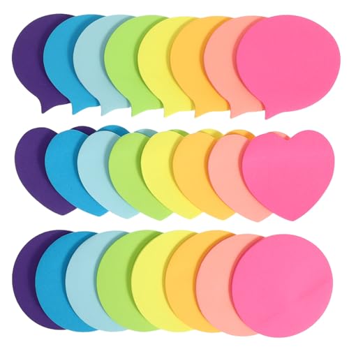 SEWACC 30 Blatt Mini Haftnotizen Leuchtenden Farben Selbstklebende Notizblöcke Pads für Schüler Zuhause und Büro für Memos und Notizen von SEWACC