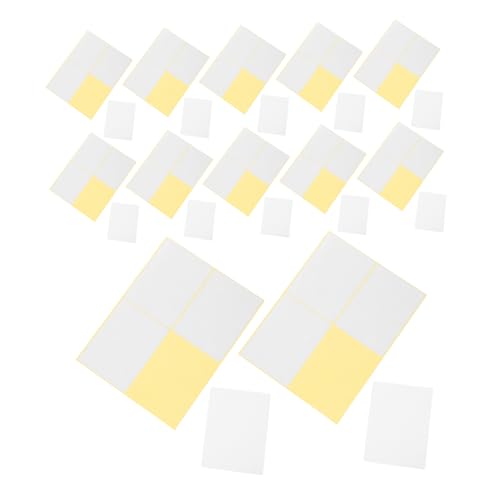 SEWACC 30 Blatt Selbstklebende Beschreibbare Aufkleber für Pakete Boxen und Bürobedarf Etiketten pro Blatt für Versand und Organisation von SEWACC