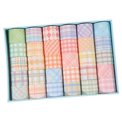 SEWACC 30 Rollen Dünnes Washi Tape Schottenmuster Dekorative Klebebänder für Scrapbooking DIY Handwerk Planer Notizbücher Leicht Farbintensiv Vielseitig für Bastelprojekte und SEWACC 30 Rollen Dünnes Washi Tape Schottenmuster Dekorative Klebebänder für Scrapbooking DIY Handwerk Planer Notizbücher Leicht Farbintensiv Vielseitig für Bastelprojekte und von SEWACC