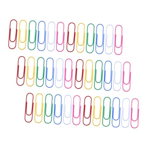 SEWACC 30 Stück Bunte Büroklammern aus Metall Vinylbeschichtete Übergroße Paperclips für Bürobedarf Schule und Zuhause Vielseitige und Wiederverwendbare Dokumentenhalter für Effektive von SEWACC