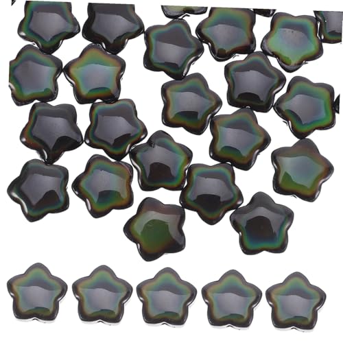 SEWACC 30 Stück Fünfzackige Glasperlen Farbwechsel Temperatur Sensor Stern Spacer Perlen für DIY Schmuckherstellung Armbänder Halsketten Ohrringe SEWACC 30 Stück Fünfzackige Glasperlen Farbwechsel Temperatur Sensor Stern Spacer Perlen für DIY Schmuckherstellung Armbänder Halsketten Ohrringe von SEWACC