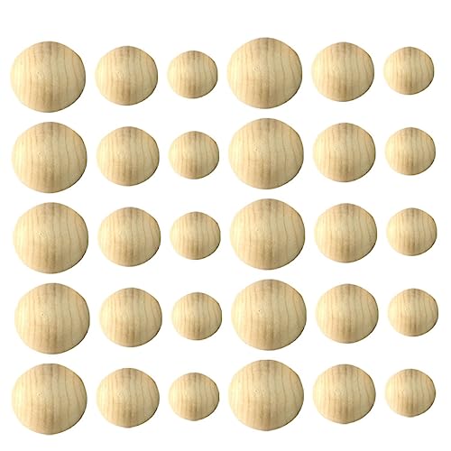 SEWACC 30 Stück Halbrunde Holzperlen Naturfarbene Glatte Halbkugeln für Diy Schmuck Malerei Schnitzen Basteln Kinderprojekte und Dekorationen SEWACC 30 Stück Halbrunde Holzperlen Naturfarbene Glatte Halbkugeln für Diy Schmuck Malerei Schnitzen Basteln Kinderprojekte und Dekorationen von SEWACC
