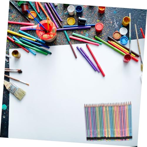 SEWACC 30 Stück Hb Holzbleistifte mit Radiergummi Ergonomisch Dreikantig Leichte Schreib und Zeichenstifte für Schule Künstler zum Skizzieren und Malen von SEWACC