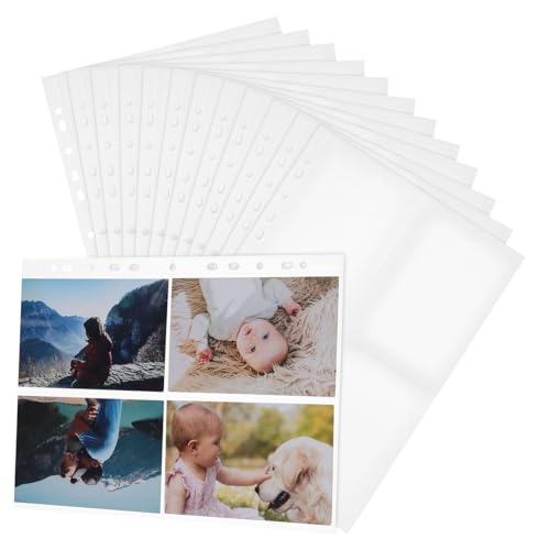 SEWACC 30 Stück Kartenschutzhüllen Doppelseitig Transparent Material Fach Einteilung für Sammelkarten Postkarten und Fotos Kompatibel mit Ringbüchern und Standardkartenformaten SEWACC 30 Stück Kartenschutzhüllen Doppelseitig Transparent Material Fach Einteilung für Sammelkarten Postkarten und Fotos Kompatibel mit Ringbüchern und Standardkartenformaten von SEWACC