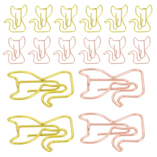 SEWACC 30 Stück Katze Büroklammer Planer Büroklammern Papierbefestigungsstifte Büroklammern süß schicke Büroklammern Hochzeit Büroklammern kleine für Papier Memo-Clips Eisen von SEWACC