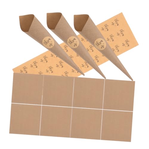 SEWACC 30 Stück Konfetti Papier für Hochzeit Geburtstag und Feierlichkeiten Aufkleber und Kegelpapier für Blütenblätter Kleine Sträuße oder Süßigkeiten von SEWACC
